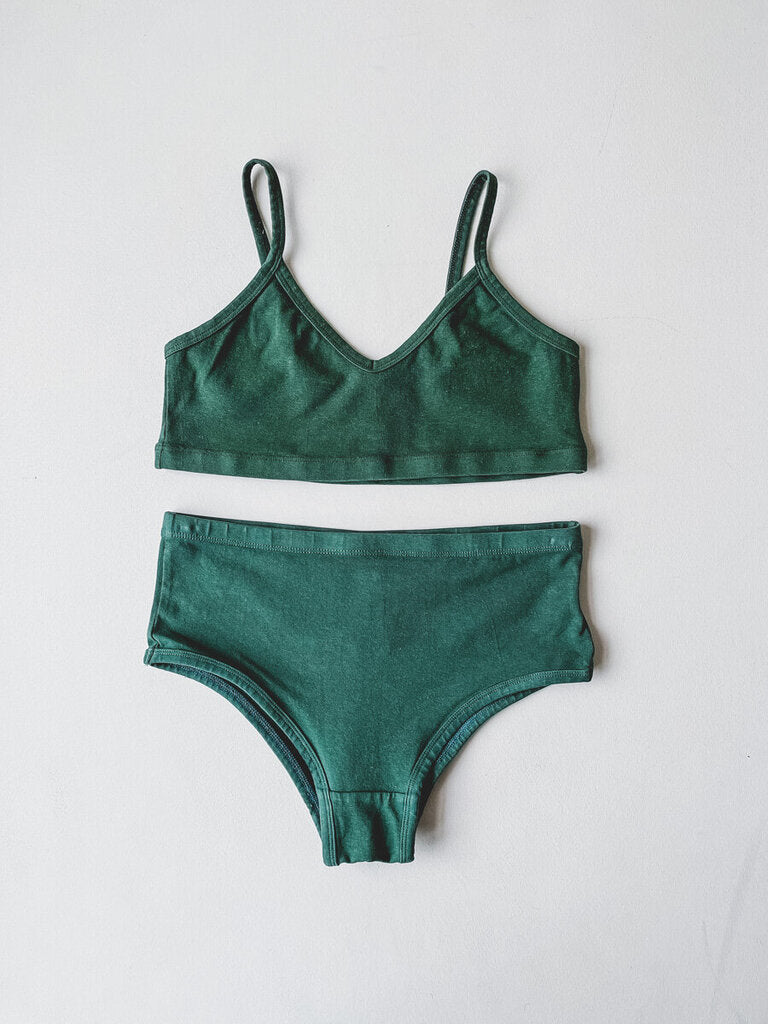 JUNGMAVEN HIGH WAISTED BRIEF IN HUNTER GREEN SIZE SMALL