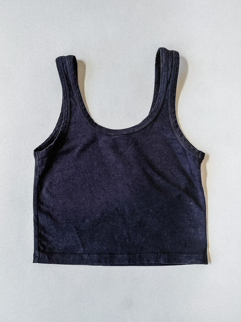 JUNGMAVEN SPORTY TANK IN BLACK SIZE MEDIUM
