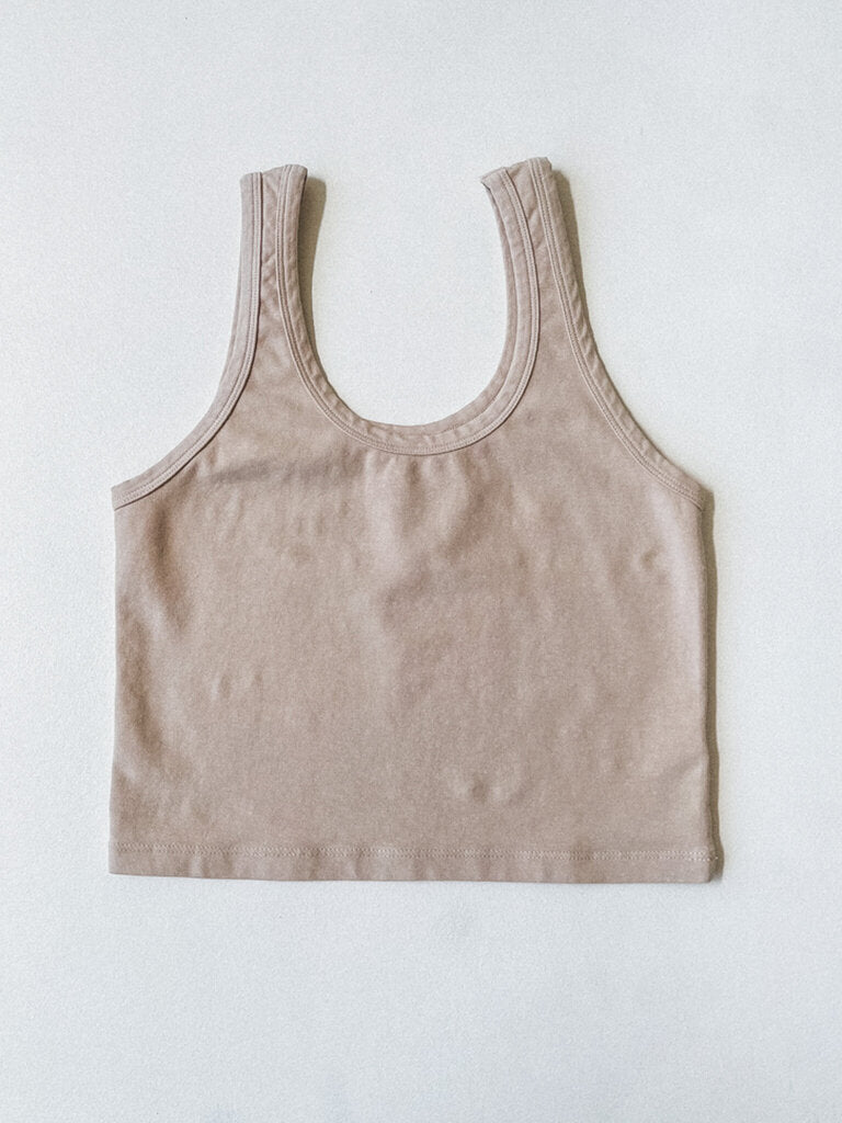 JUNGMAVEN SPORTY TANK IN OAT MILK SIZE XL
