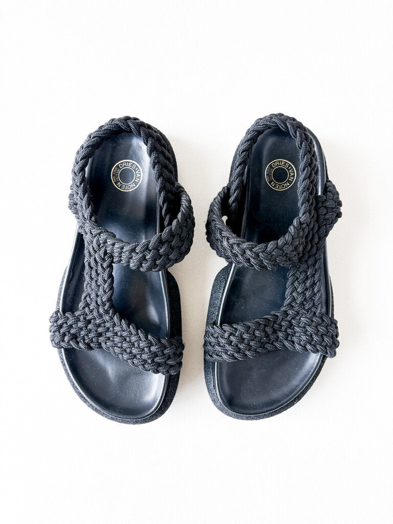 DRIES VAN NOTEN WOVEN SANDALS SIZE 39.5