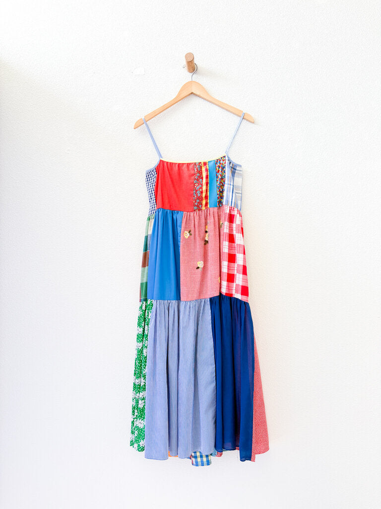 LA REUNION PATCHWORK DRESS SIZE 0