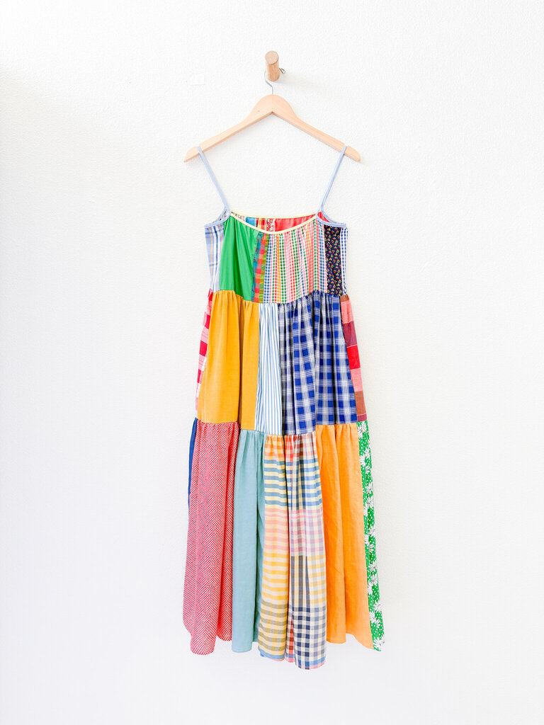 LA REUNION PATCHWORK DRESS SIZE 0