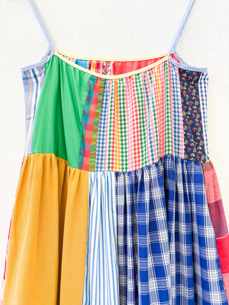 LA REUNION PATCHWORK DRESS SIZE 0
