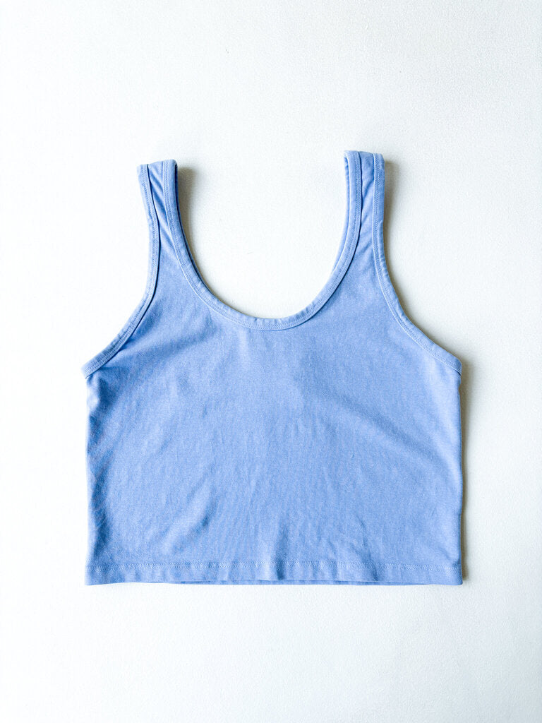 JUNGMAVEN SPORTY TANK IN COASTAL BLUE SIZE XXLARGE