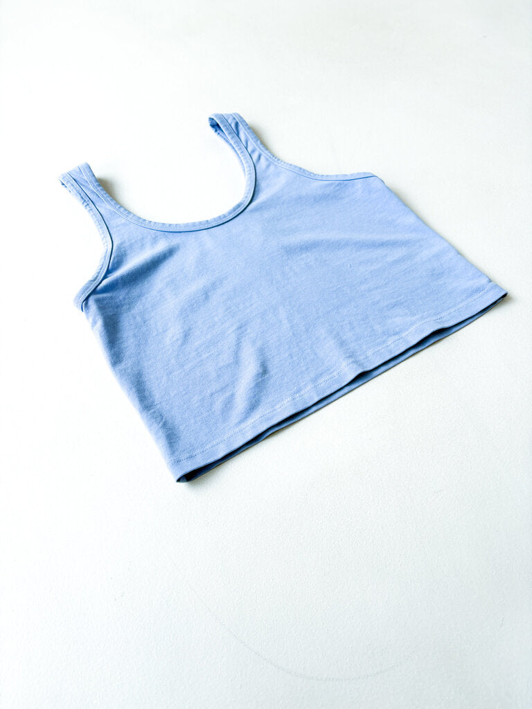 JUNGMAVEN SPORTY TANK IN COASTAL BLUE SIZE XSMALL