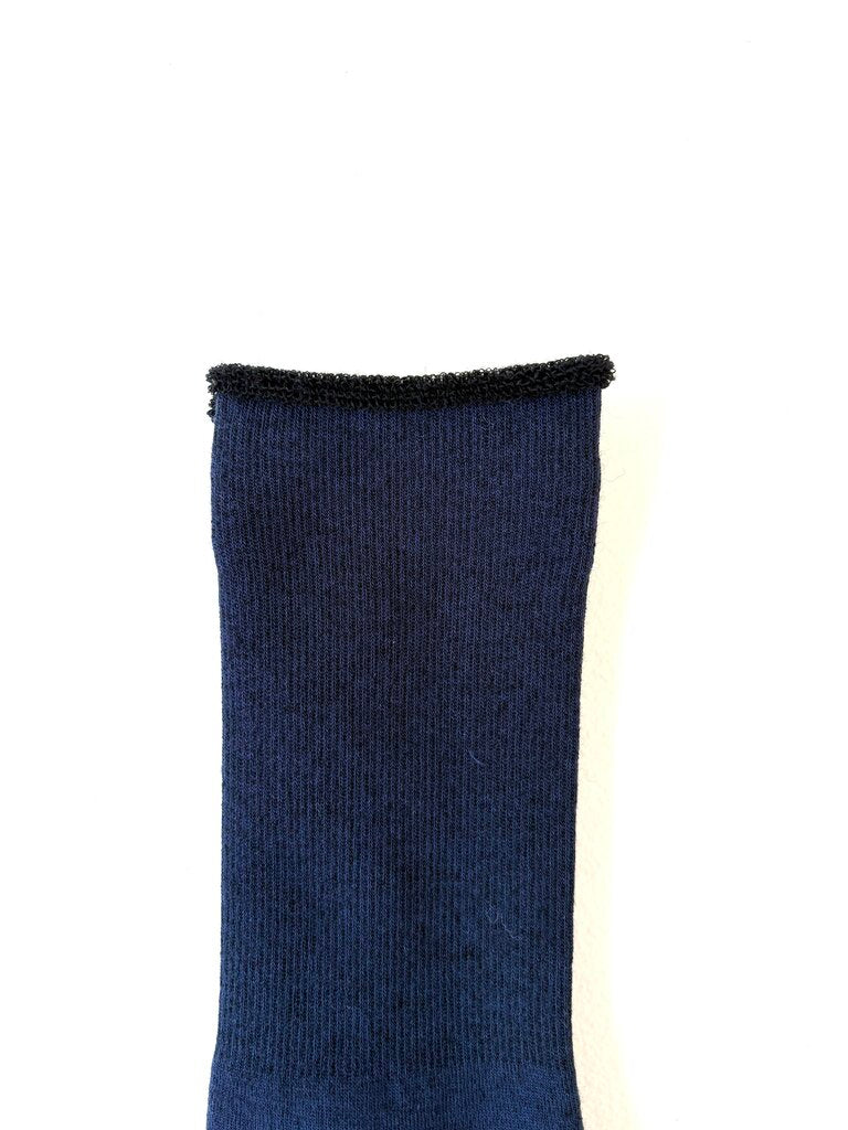 ROTOTO CITY SOCKS IN NAVY IN SIZE LARGE