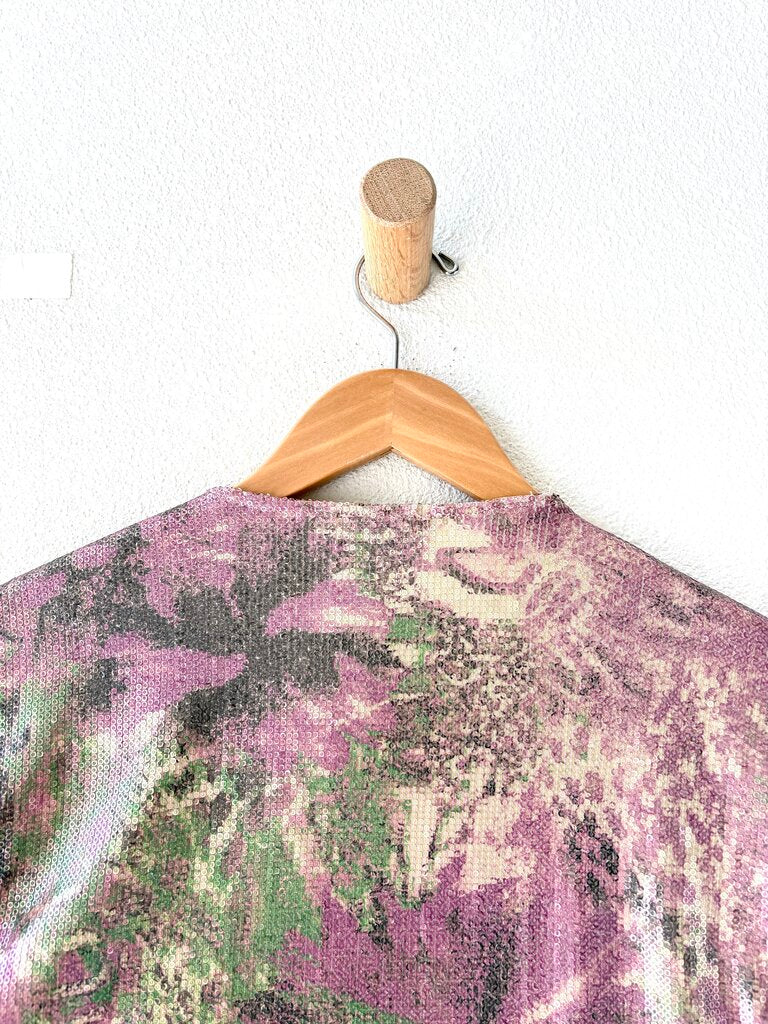 COLLINA STRADA SEQUIN TOP SIZE MEDIUM