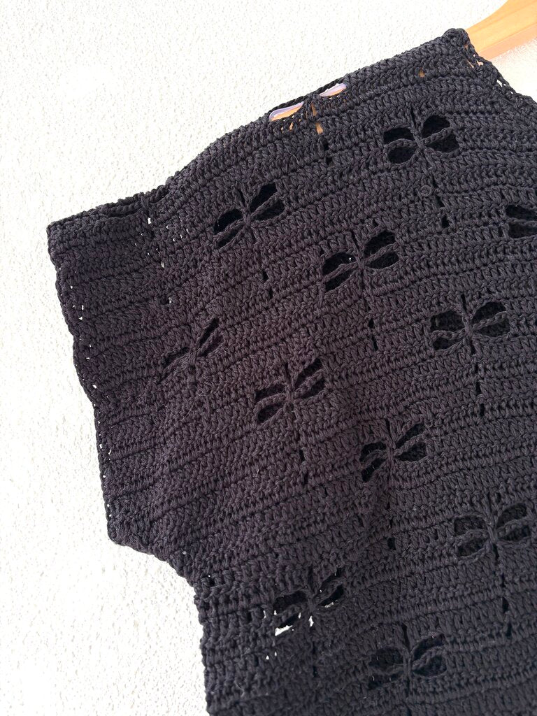 RACHEL COMEY COTTON CROCHET TOP SIZE SMALL
