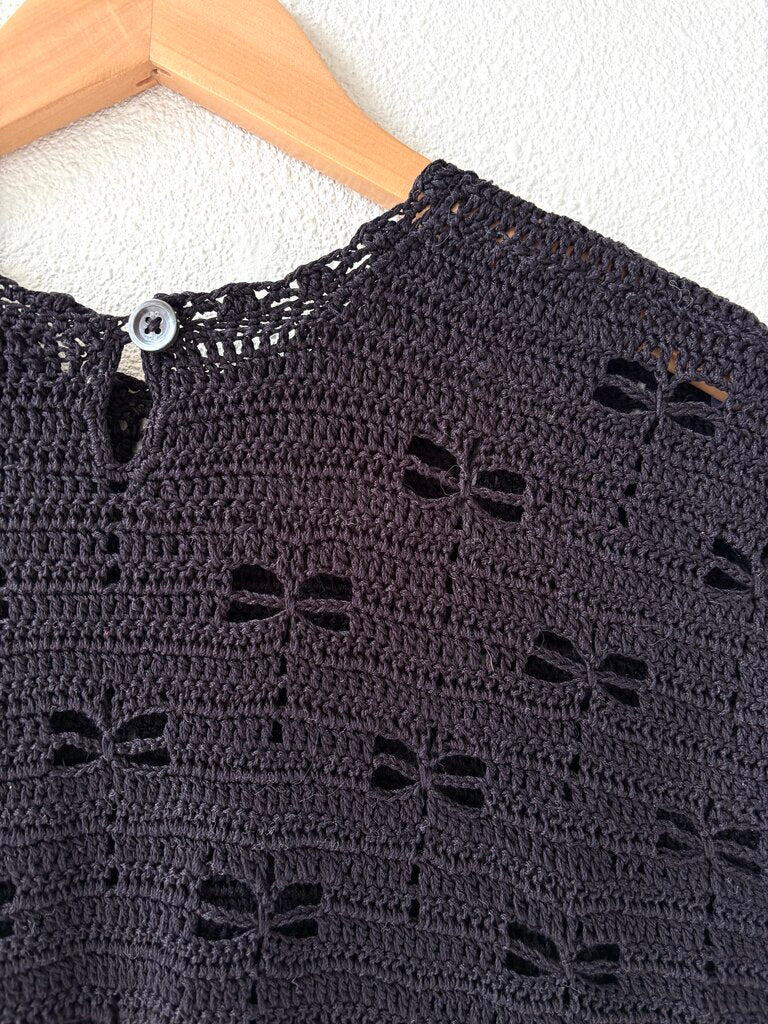 RACHEL COMEY COTTON CROCHET TOP SIZE SMALL