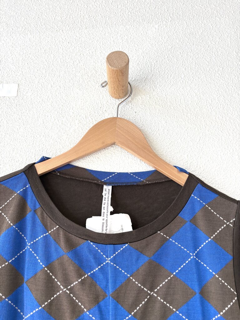 ANTIPAST ARGYLE T SHIRT SIZE SMALL