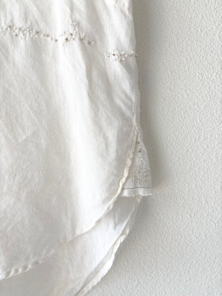KAPITAL LINEN EMBROIDERED TOP SIZE SMALL