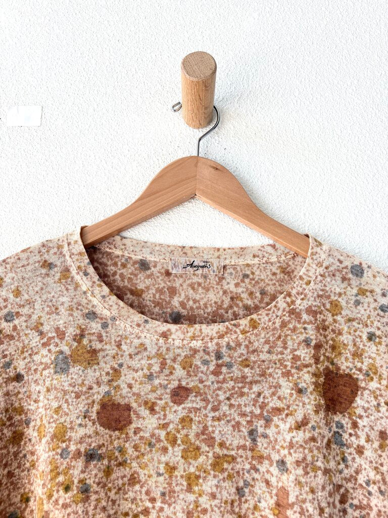 ICHI ANTIQUITES LINEN HAND DYED TOP ONE SIZE