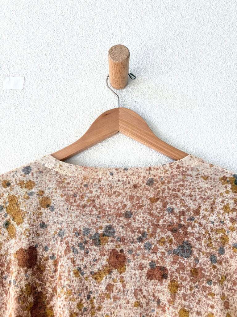 ICHI ANTIQUITES LINEN HAND DYED TOP ONE SIZE