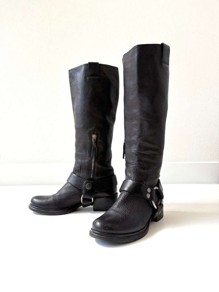 MIU MIU BIKER BOOTS SIZE 38