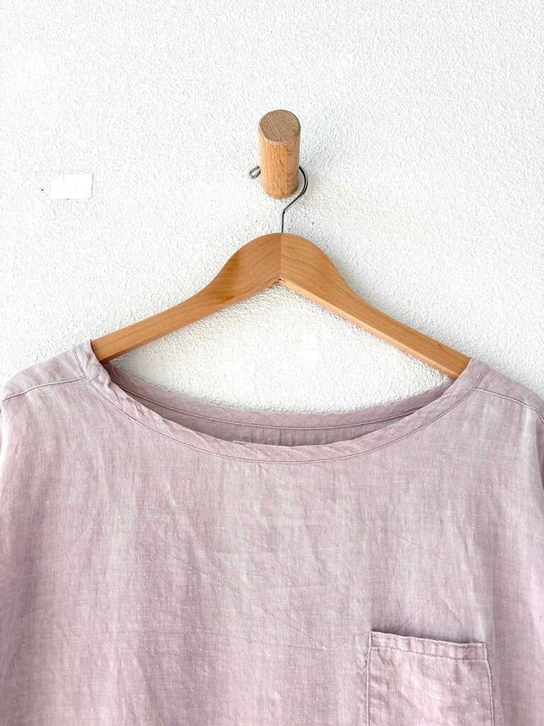 ICHI ANTIQUITES LINEN POCKET TEE ONE SIZE