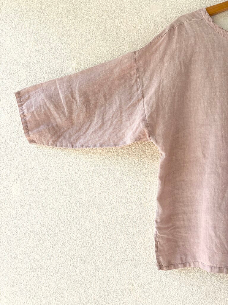 ICHI ANTIQUITES LINEN POCKET TEE ONE SIZE