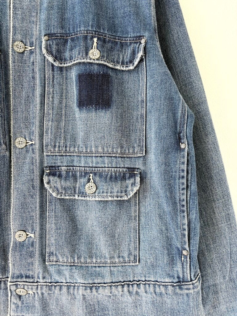 NIGEL CABOURN LYBRO DENIM JACKET SIZE 52