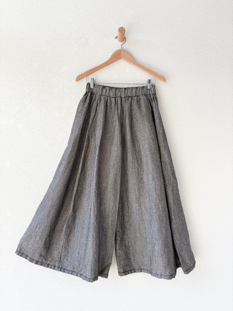 APUNTOB LINEN WOOL WIDE LEG PANTS SIZE 1
