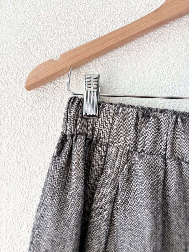 APUNTOB LINEN WOOL WIDE LEG PANTS SIZE 1