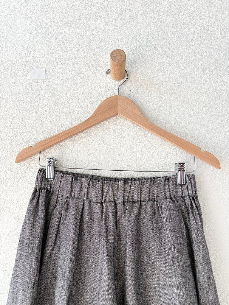 APUNTOB LINEN WOOL WIDE LEG PANTS SIZE 1