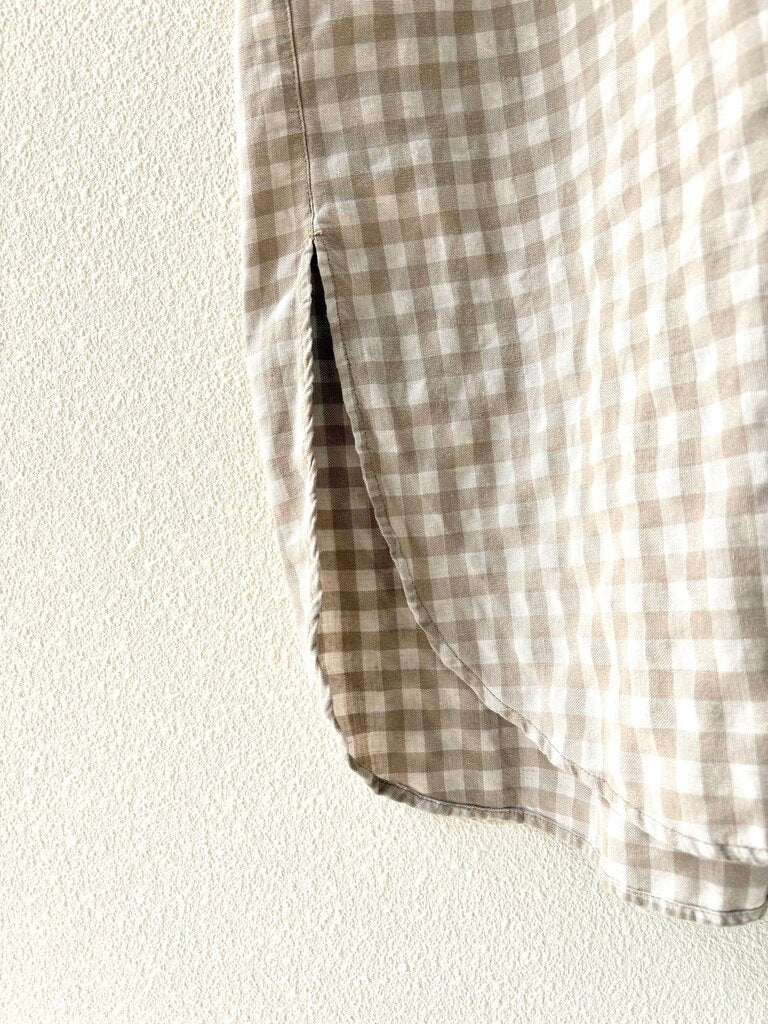 MONICA CORDERA CHECK DRESS ONE SIZE