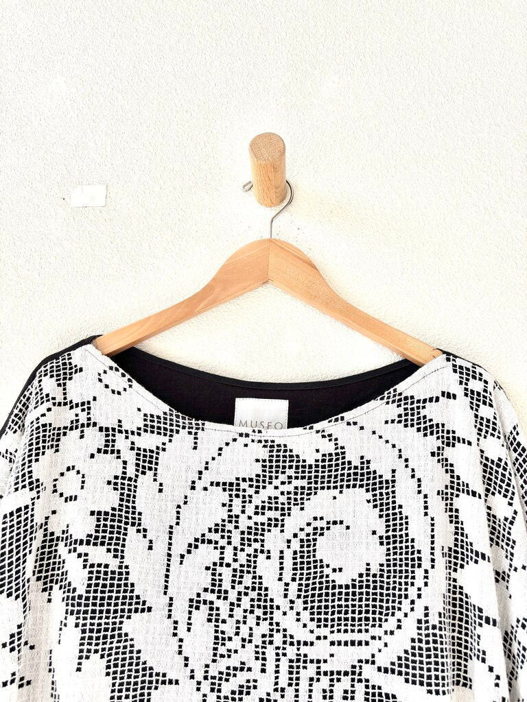 MUSEO VINTAGE LACE AND LINEN DRESS SIZE 2XL/3XL