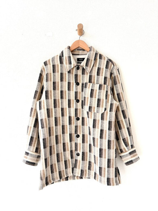 APC WOOL BUTTON UP SIZE SMALL