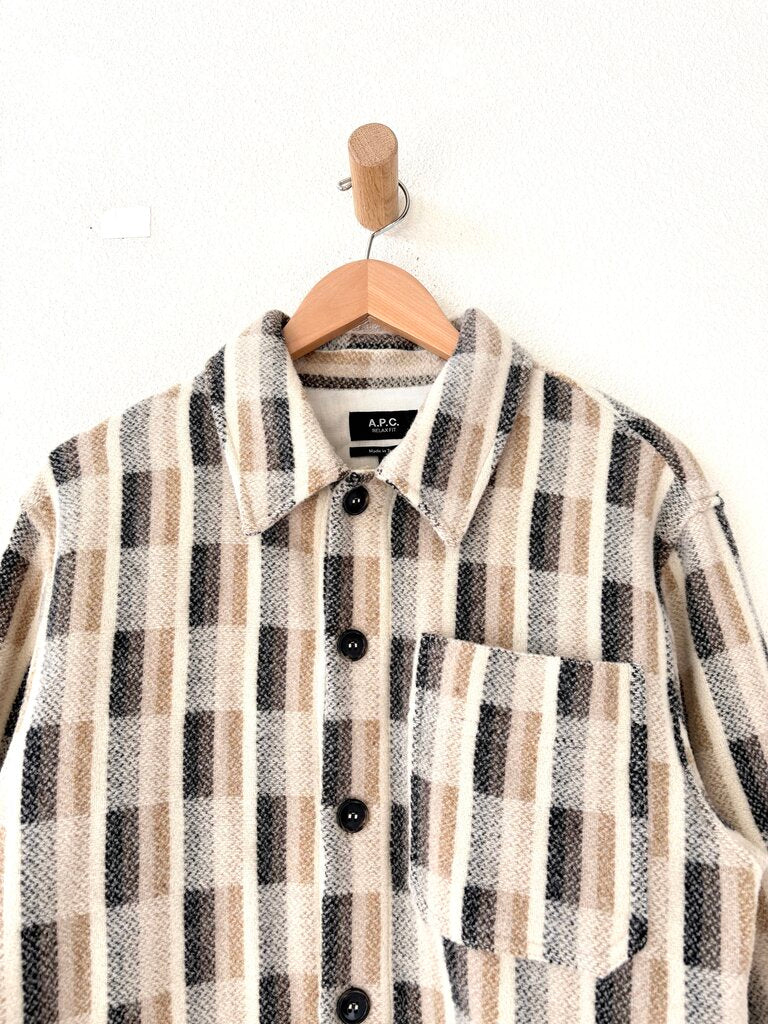 APC WOOL BUTTON UP SIZE SMALL
