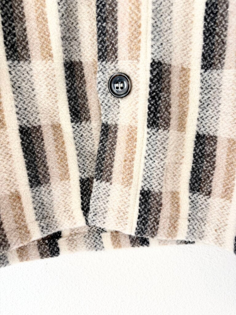 APC WOOL BUTTON UP SIZE SMALL