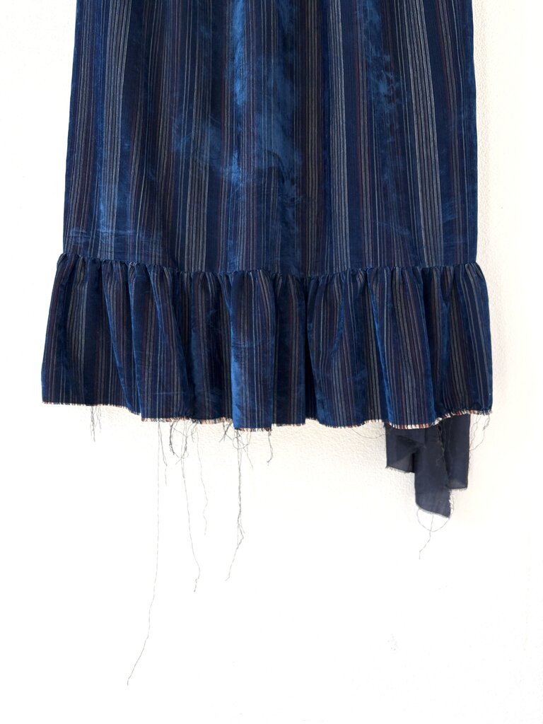 A TENTATIVE ATELIER CORDUROY SILK DRESS SIZE 40