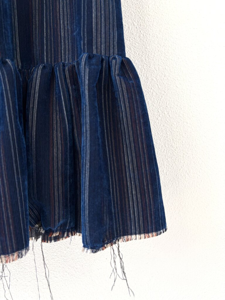 A TENTATIVE ATELIER CORDUROY SILK DRESS SIZE 40