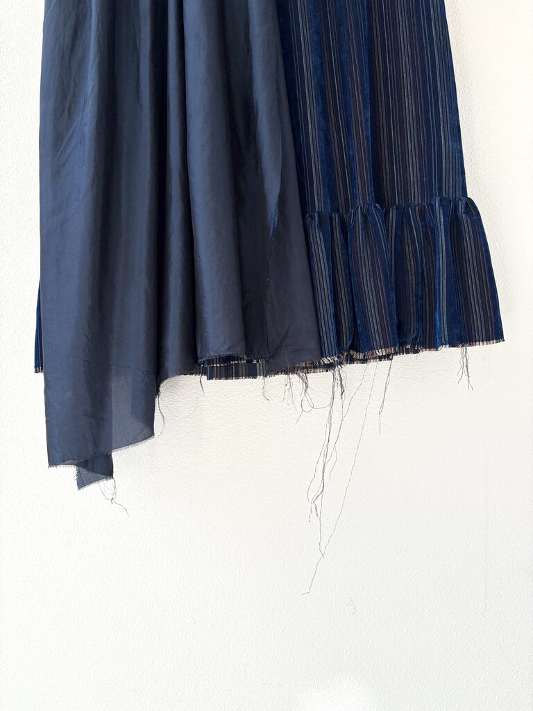 A TENTATIVE ATELIER CORDUROY SILK DRESS SIZE 40