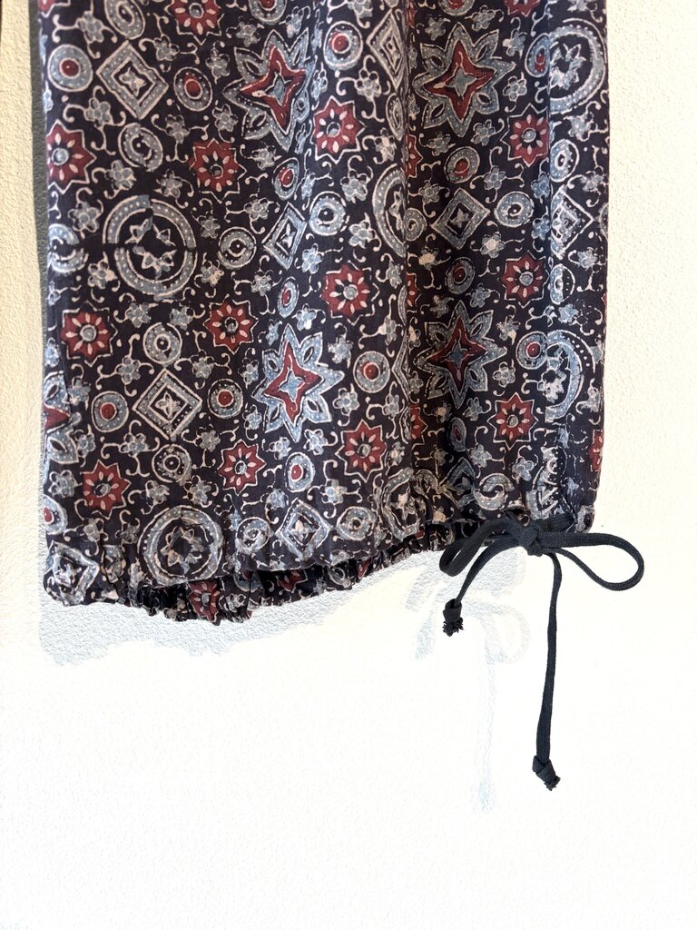 S'YTE YOHJI YAMAMOTO BLOCK PRINT COTTON PANTS