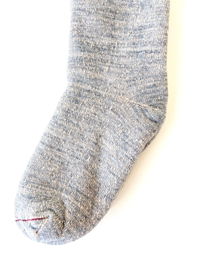 ROTOTO DOUBLE FACE CREW IN GRAY BROWN SIZE MEDIUM