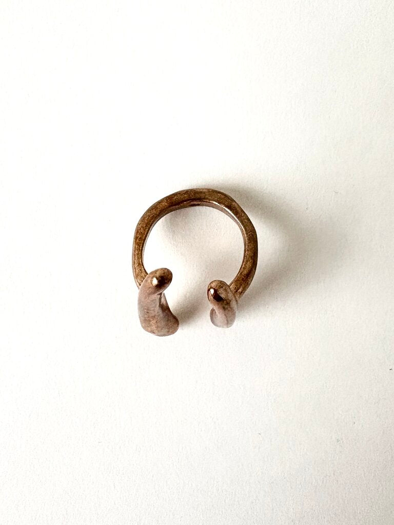 MONICA CASTIGLIONI 'A-BAMBOO' RING SIZE 6