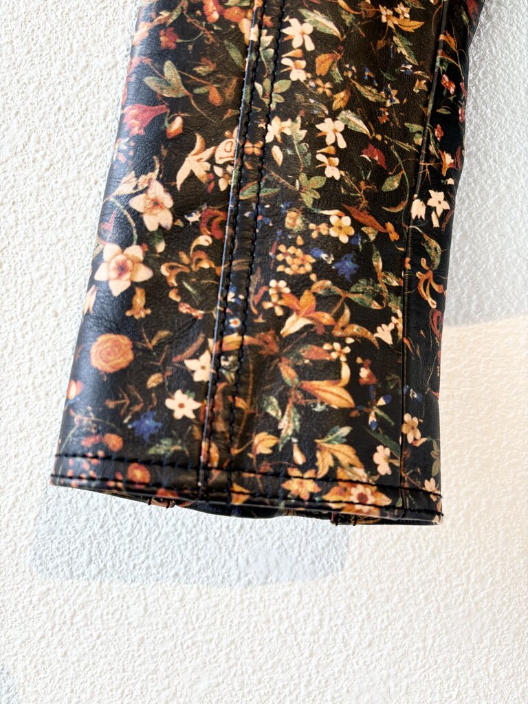 DSQUARED FLORAL MOTO JACKET SIZE 40