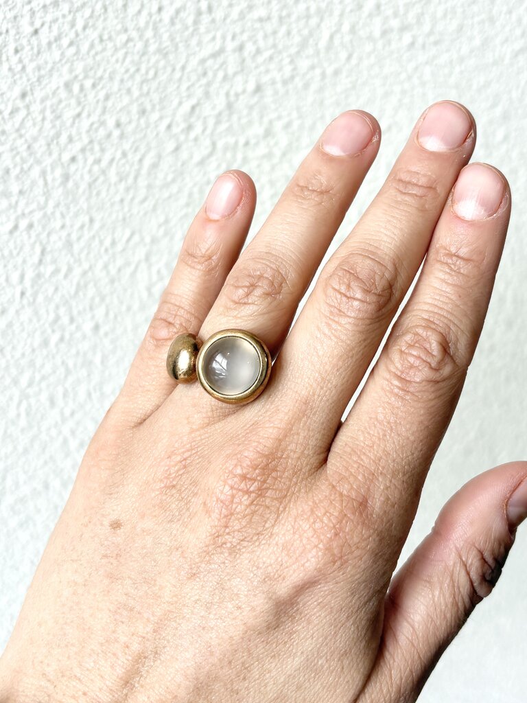MONICA CASTIGLIONI SIMPLE STONE RING