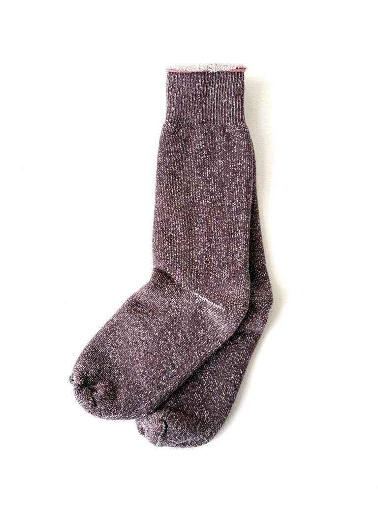 ROTOTO REVERSIBLE PILE COTTON SOCKS SIZE MEDIUM