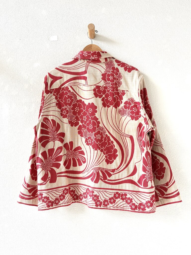 BODE NOUVEAU MONSTERA OVERSHIRT SIZE LARGE/X-LARGE