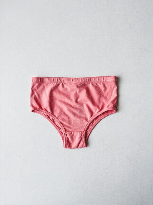 JUNGMAVEN HIGH WAISTED BRIEF IN PINK SALMON SIZE XS