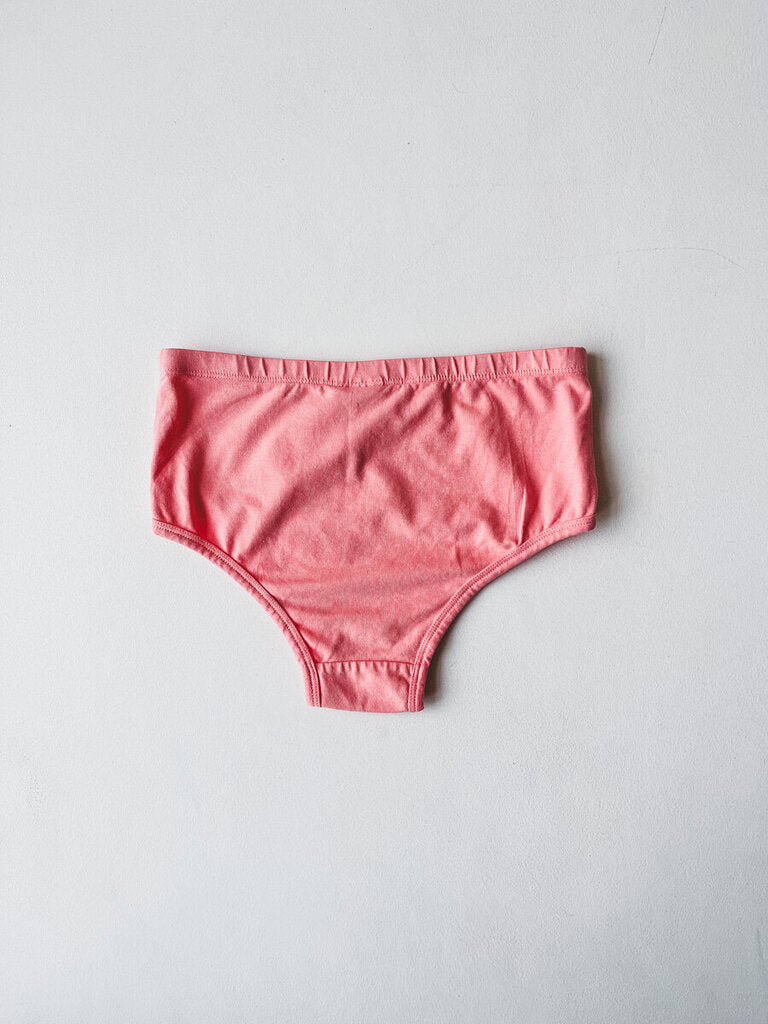 JUNGMAVEN HIGH WAISTED BRIEF IN PINK SALMON SIZE XS