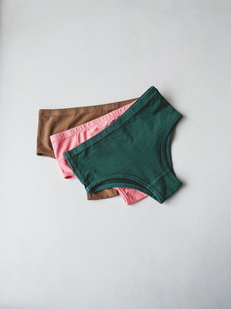 JUNGMAVEN HIGH WAISTED BRIEF IN PINK SALMON SIZE XS