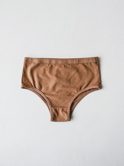 JUNGMAVEN HIGH WAISTED BRIEF IN COYOTE SIZE SMALL