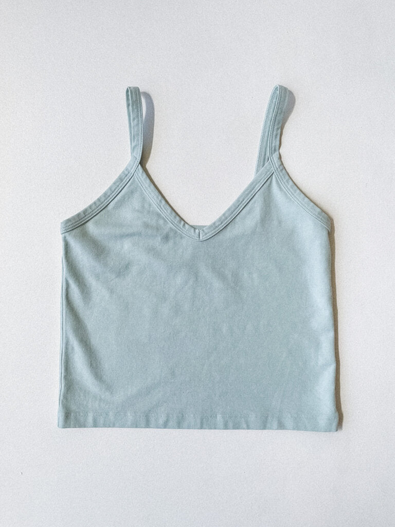 JUNGMAVEN SPAGHETTI TANK IN SEAFOAM GREEN SIZE XS