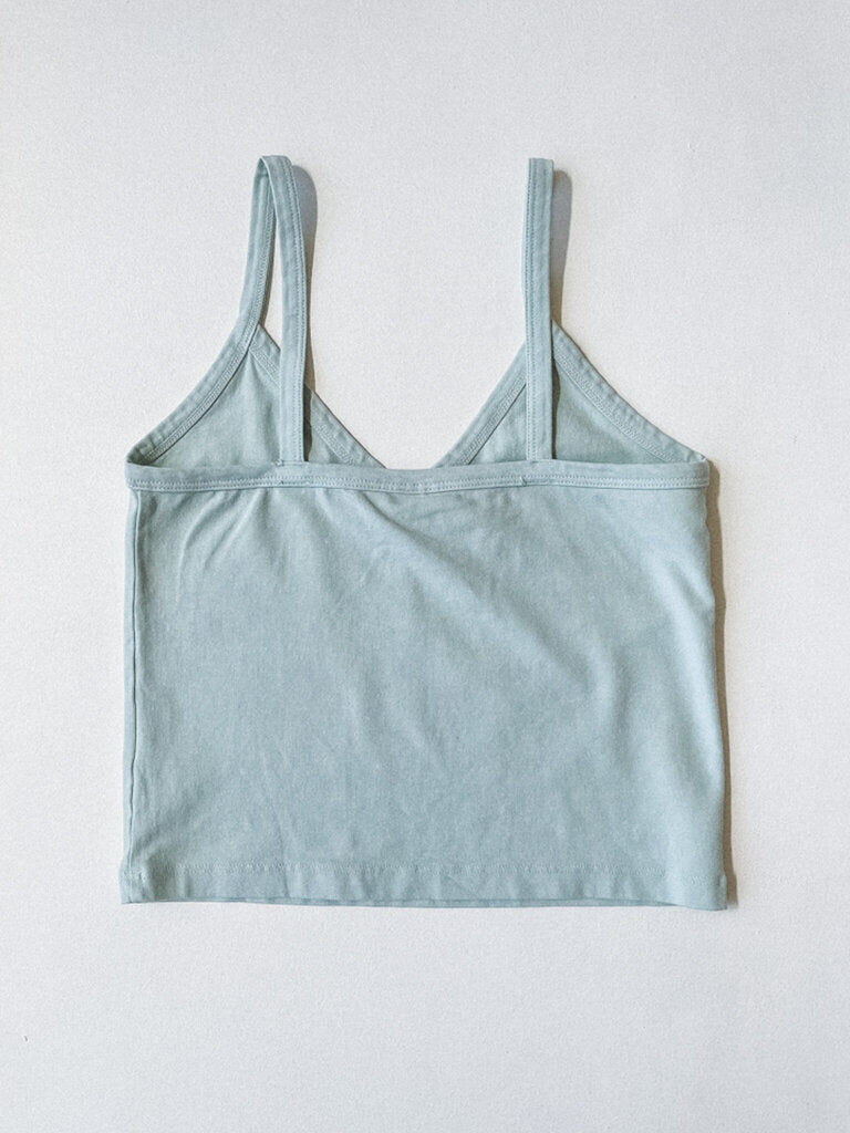 JUNGMAVEN SPAGHETTI TANK IN SEAFOAM GREEN SIZE XS