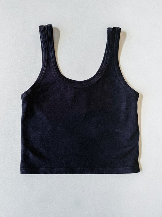 JUNGMAVEN SPORTY TANK IN BLACK SIZE MEDIUM