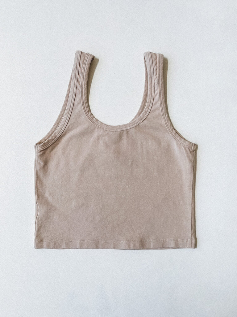 JUNGMAVEN SPORTY TANK IN OAT MILK SIZE S