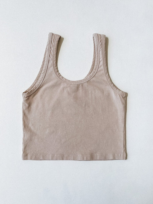 JUNGMAVEN SPORTY TANK IN OAT MILK SIZE L