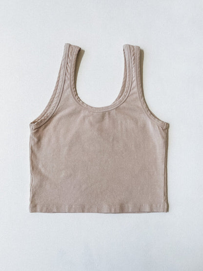 JUNGMAVEN SPORTY TANK IN OAT MILK SIZE XS