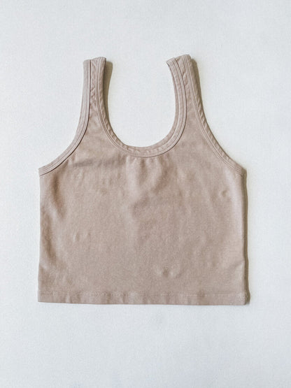 JUNGMAVEN SPORTY TANK IN OAT MILK SIZE XS